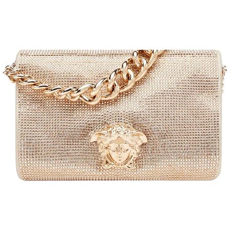 versace palazzo gold bag|Versace gold chain bag.